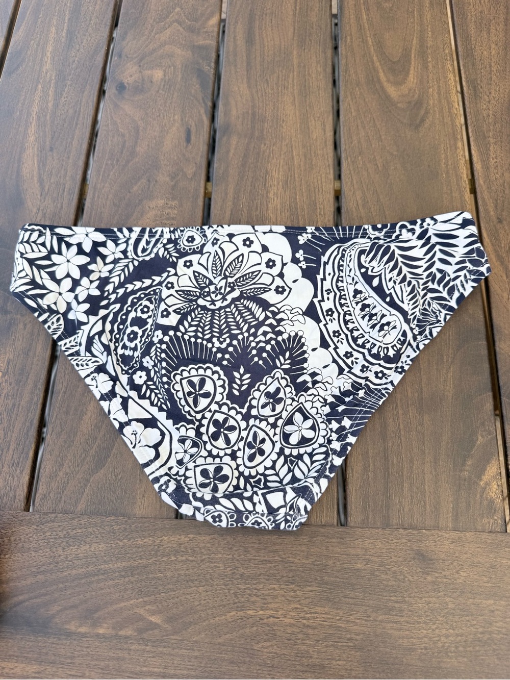 Tommy Bahama Navy and White Paisley Bikini Bottom - Picture 3 of 3